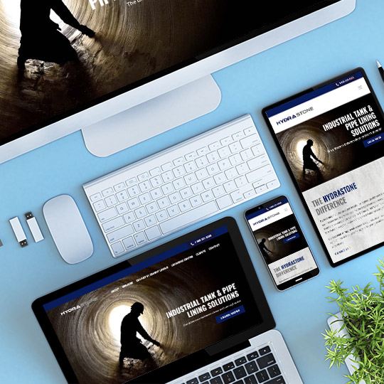 HydraStone website on multiple devices